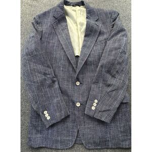Cricketeer Blazer Mens 40" Black Checkered Tweed Pockets‎ Suit Jacket Sports